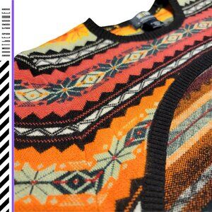 MAEVE Long Sleeve Bright Abstract Cropped Shrug Womens XS Bold Artsy Fun Y2K